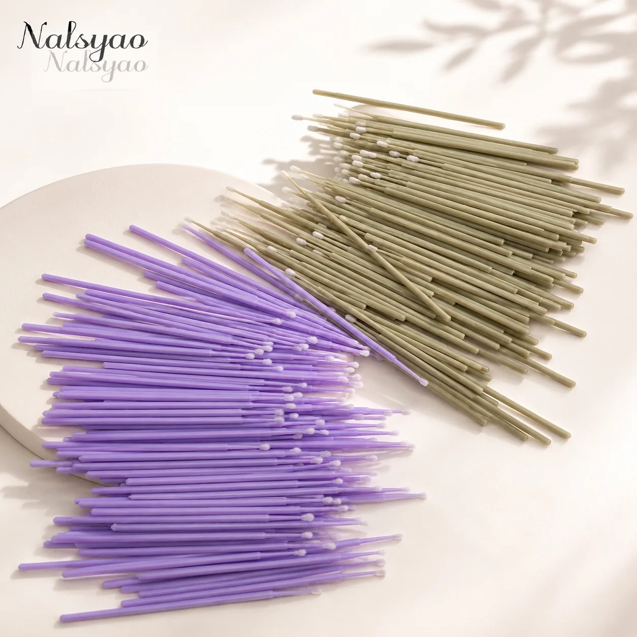 Eyelash Extension With Glue - 500pcs Eyelash Extension Cleaning Swabs Lash