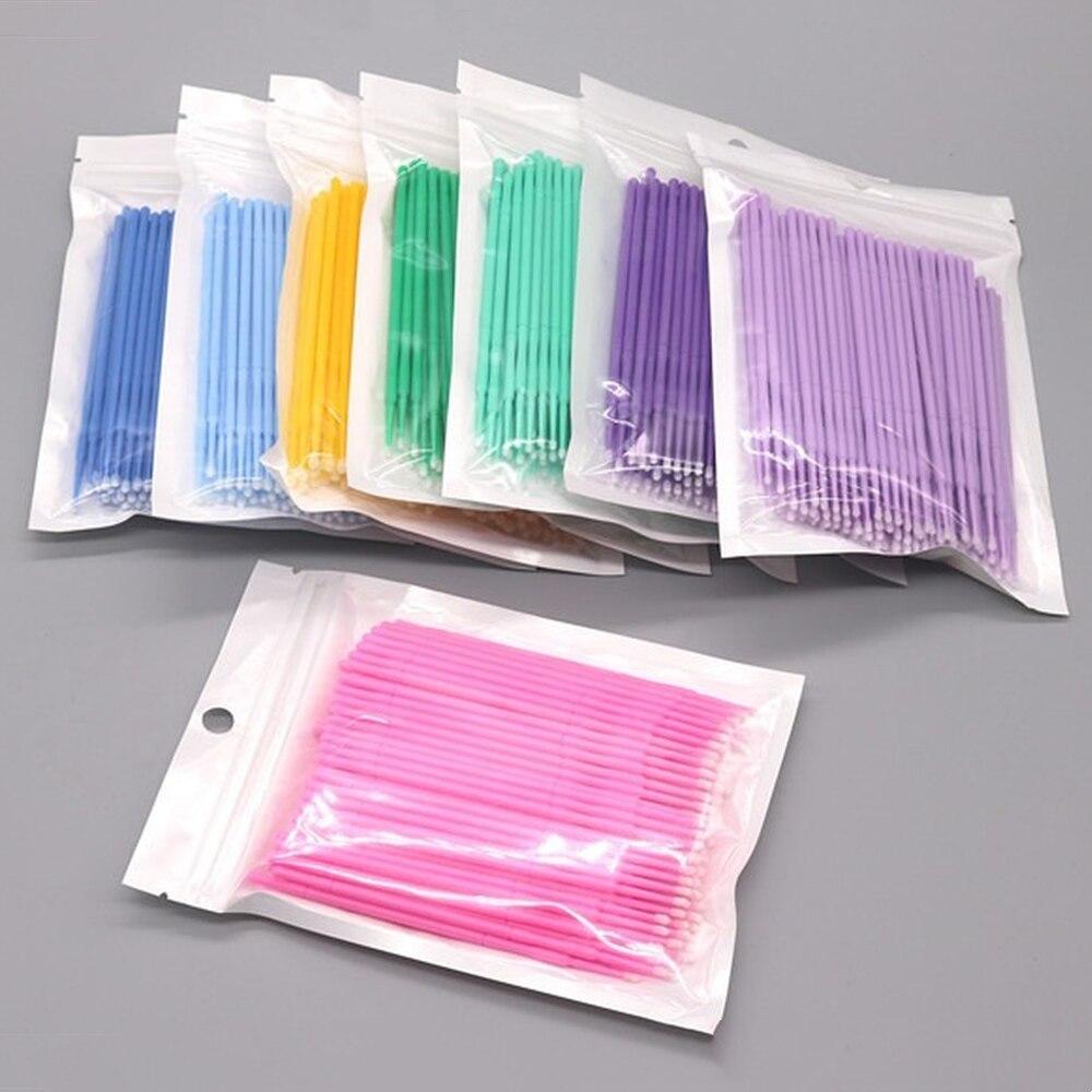 100pcs/lot Micro Brushes Make  - огляд і ціна Eyelash Extension With Glue