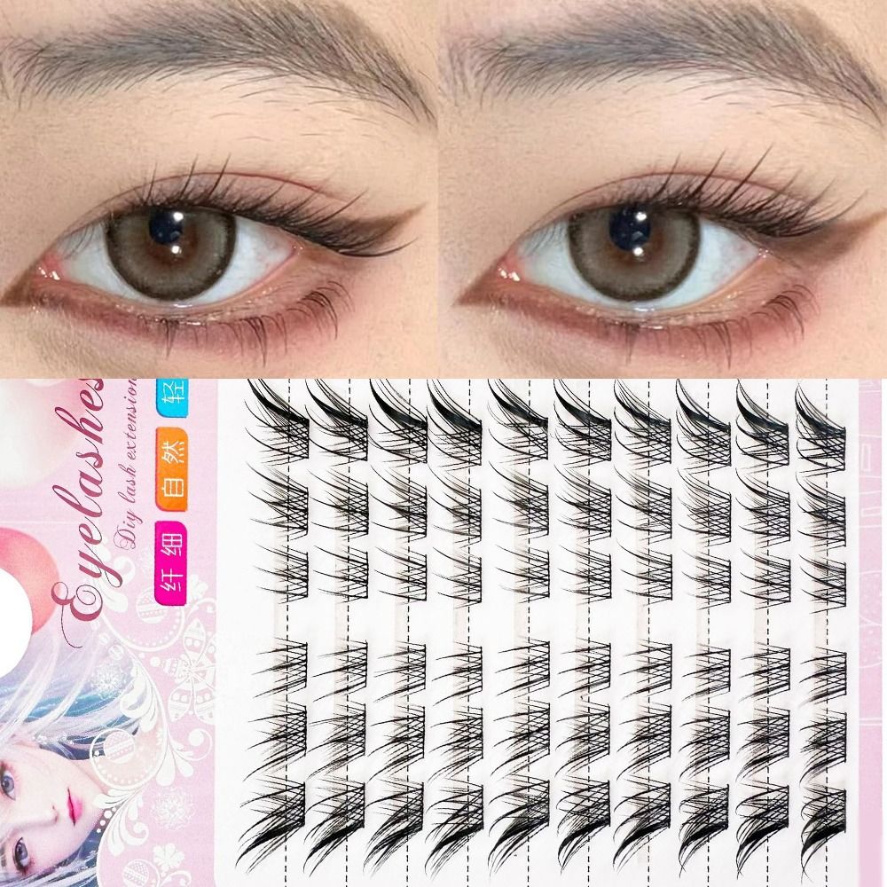 3D Cat Eye Clusters Lashes Man - огляд і ціна Eyelash Extension C Curl