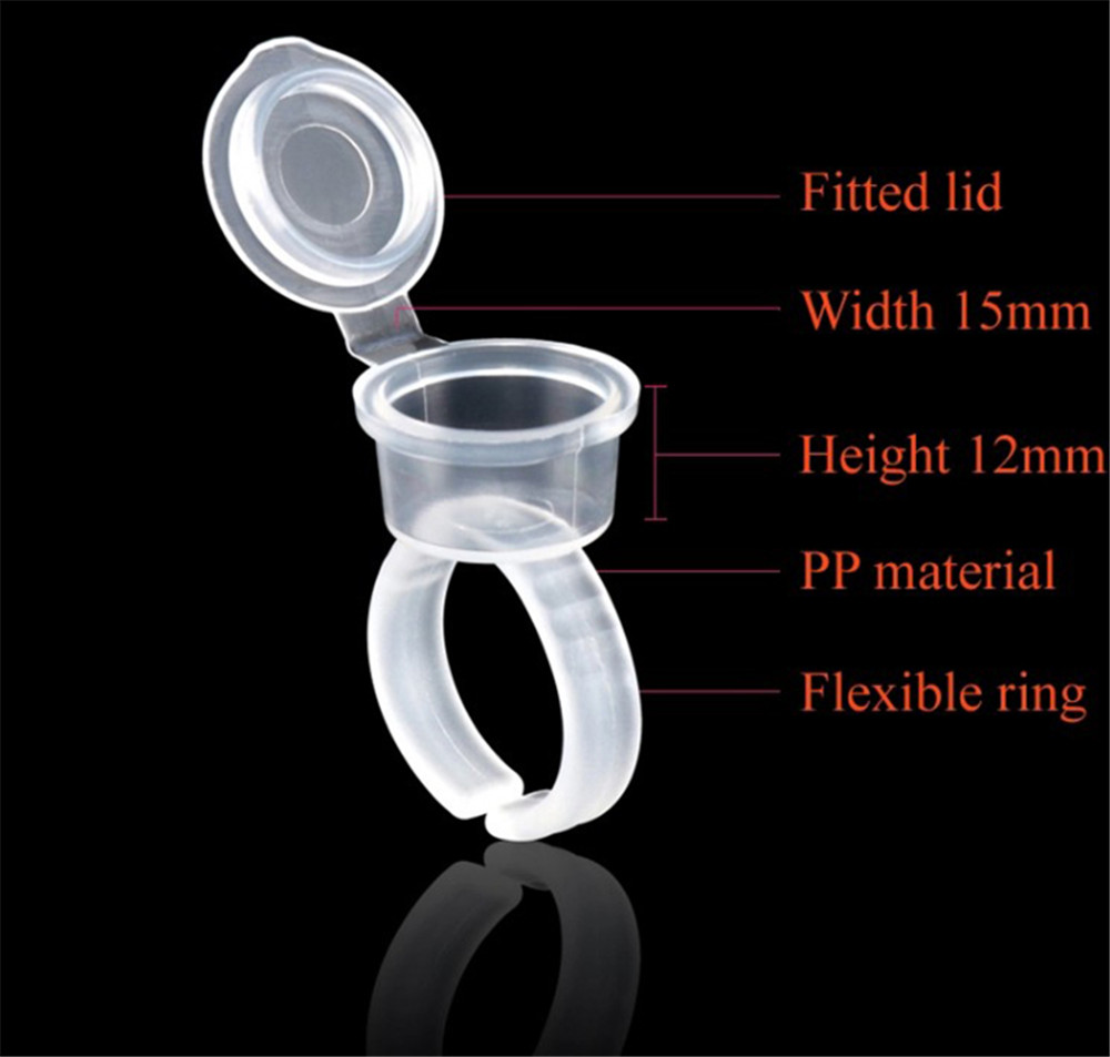 Transparent Tattoo Ink Rings C - огляд і ціна Eyelash Extension Permanent