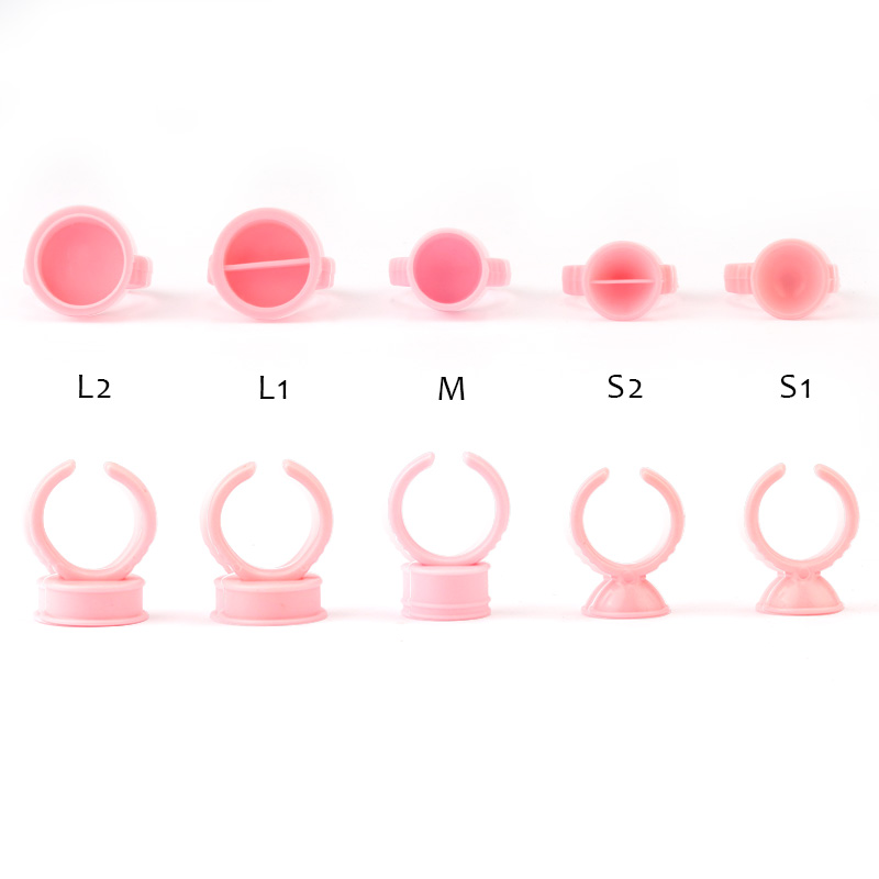 100pcs Disposable Glue Rings P - огляд і ціна Eyelash Extension Permanent