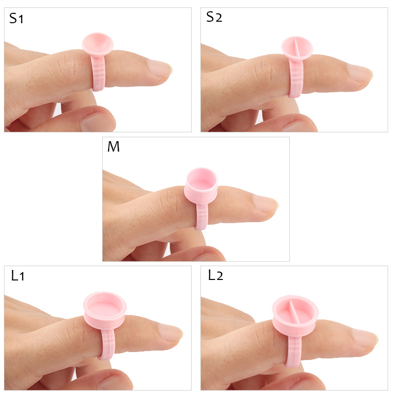 100pcs Disposable Glue Rings P - огляд і ціна Eyelash Extension Permanent