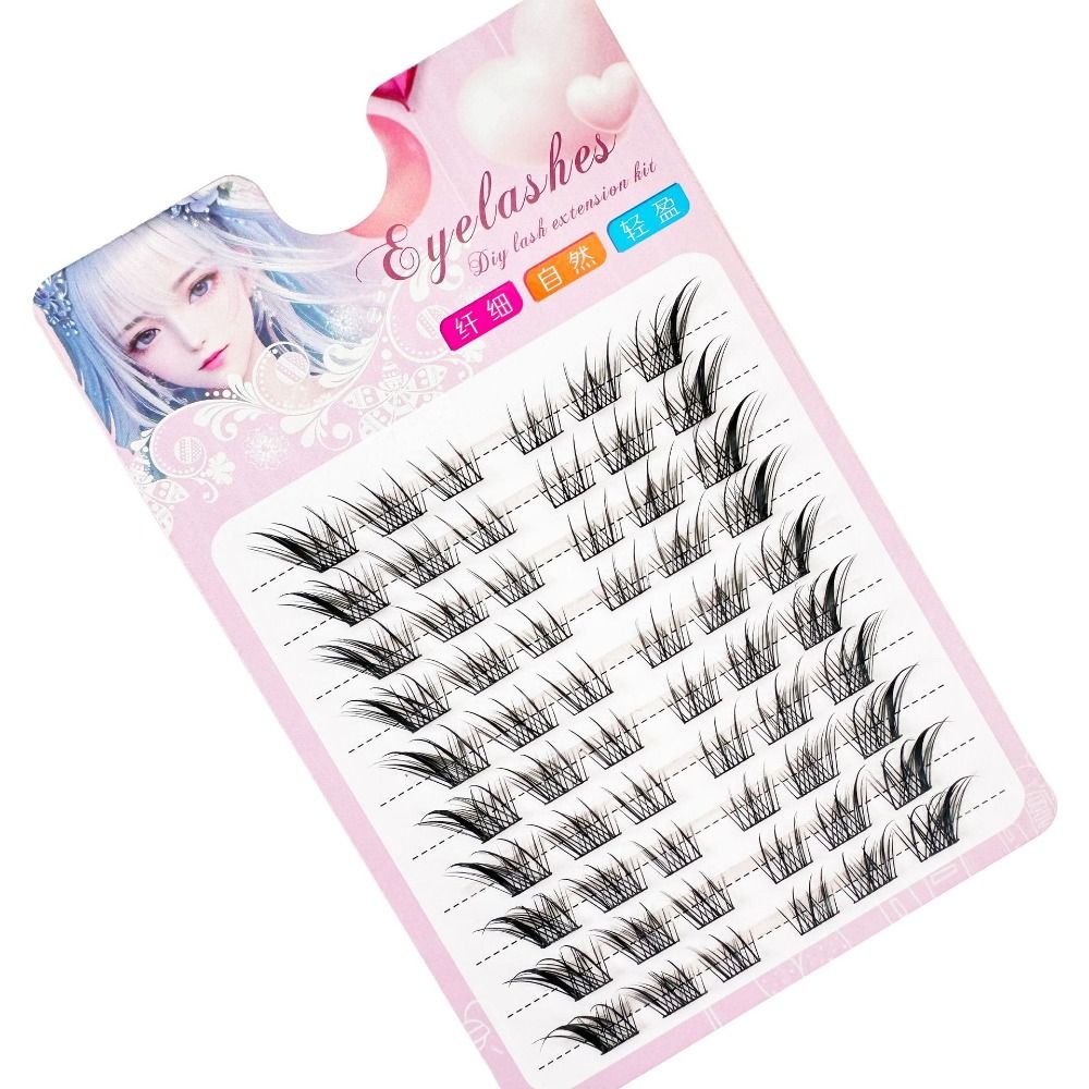 Women Beauty 3D Cat Eye Cluste - огляд і ціна Eyelash Extension C Curl